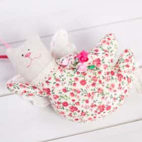 Игрушка «Летящий котик» (flowers)