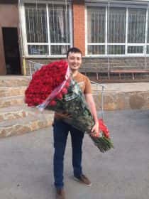 51 длинная роза 140 см 